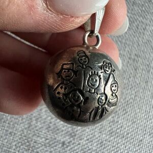 Sterling Silver Ball Family Pendant